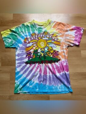 Grateful Dead Liquid Blue Tie Dye T-Shirt Men’s Size Medium